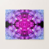 Flower Blossoms Abstract Tinted Voeg je foto toe Legpuzzel (Horizontaal)