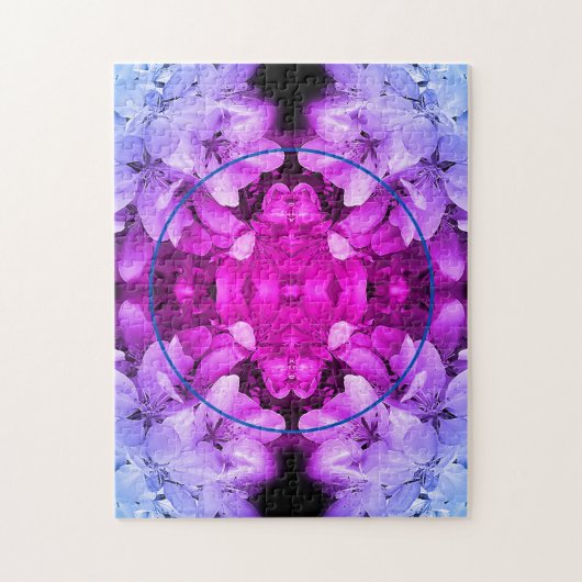 Flower Blossoms Abstract Tinted Voeg je foto toe Legpuzzel (Verticaal)