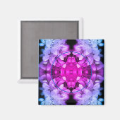 Flower Blossoms Abstract Tinted Voeg je foto toe Magneet (Voorkant / Achterkant)