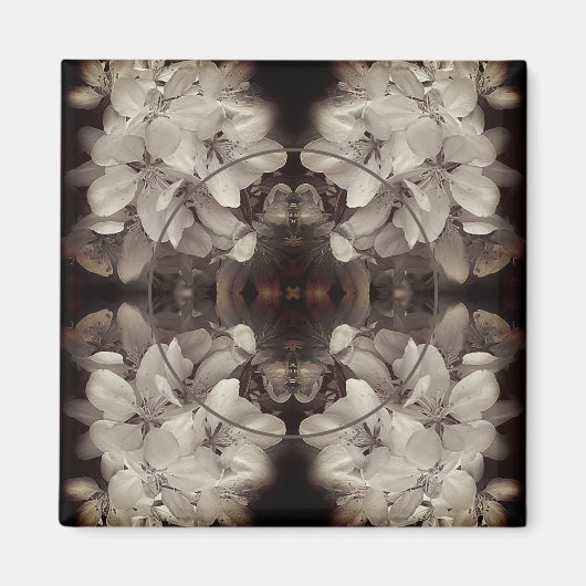 Flower Blossoms Abstract Voeg je foto toe Magneet (Voorkant)