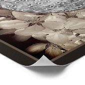 Flower Blossoms Abstract Voeg je foto toe Poster (Hoek)