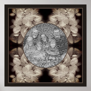 Flower Blossoms Abstract Voeg je foto toe Poster