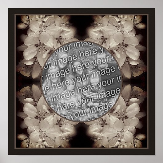 Flower Blossoms Abstract Voeg je foto toe Poster (Voorkant)