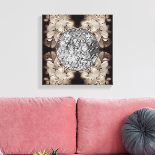 Flower Blossoms  Creëer Uw eigen foto Canvas Afdruk (Insitu (Woonkamer))