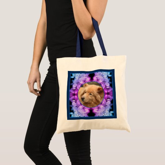 Flower Blossoms Lijst Tinted Creëer Uw eigen foto Tote Bag (Voorkant (product))