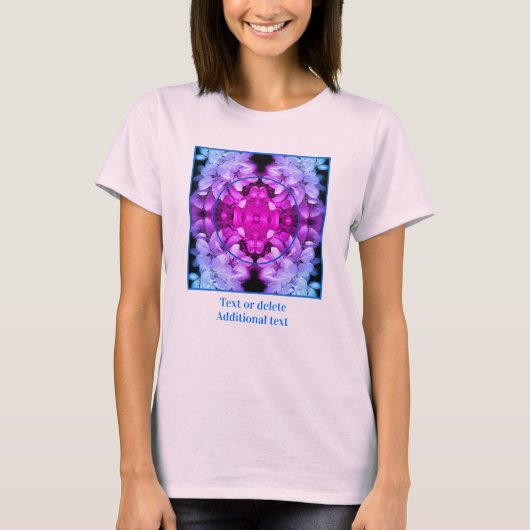 Flower Blossoms Tinted Creëer Uw eigen foto T-shirt (Voorkant)