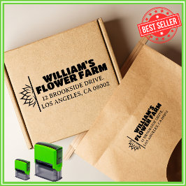 Flower Boerderij Business Unique Leuk Retouradres Zelfinktende Stempel