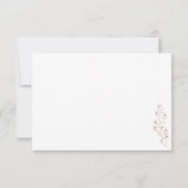 Flower Boho Terracotta Indie Save the date Wedding Kaart (Achterkant)