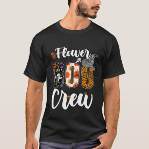 Flower Boo Crew Halloween Match Bloemist T-shirt
