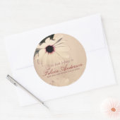  Flower Bookplate Sticker (Envelop)