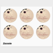  Flower Bookplate Sticker (Vel)