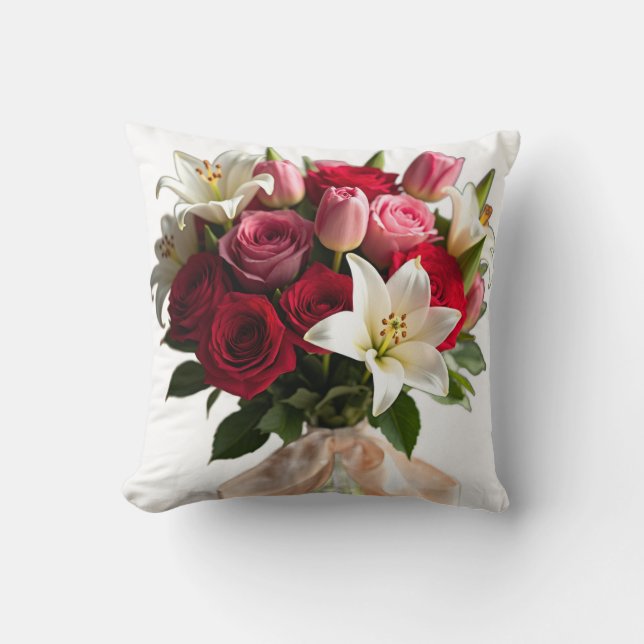Flower Bouquet 1 Pillow Kussen (Voorkant)