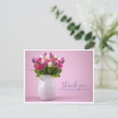 Flower Bouquet bedankt Baby shower Briefkaart (Staand voorkant)
