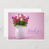 Flower Bouquet bedankt Baby shower Briefkaart (Voorkant / Achterkant)