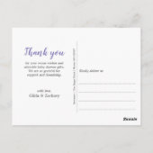 Flower Bouquet bedankt Baby shower Briefkaart (Achterkant)