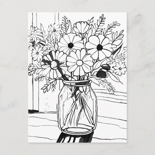 Flower Bouquet Briefkaart (Voorkant)