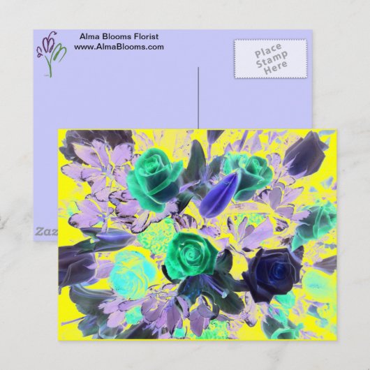 Flower Bouquet Briefkaart (Voorkant / Achterkant)