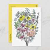 Flower Bouquet Briefkaart (Voorkant / Achterkant)