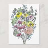 Flower Bouquet Briefkaart (Voorkant)