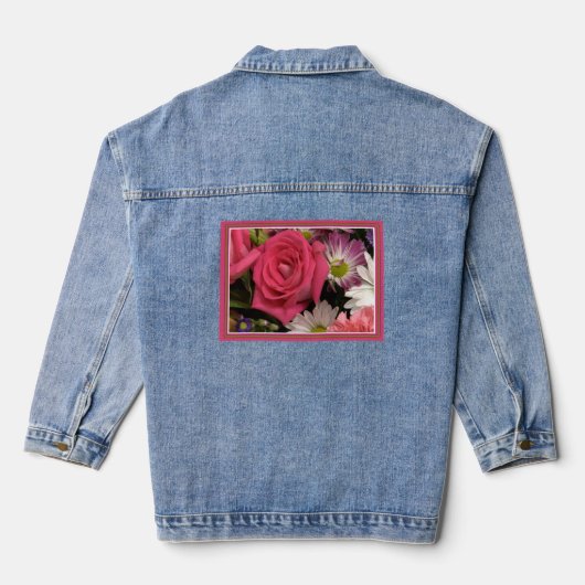 Flower Bouquet Denim Jacket (Achterkant)