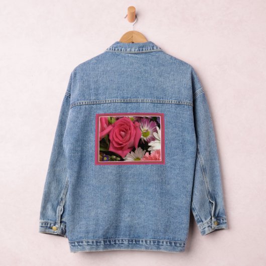 Flower Bouquet Denim Jacket (Hangar)