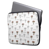 Flower Bouquet Electronics Bag Laptop Sleeve (Voorkant Links)