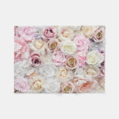 Flower Bouquet Fleece Deken (Voorkant (Horizontaal))