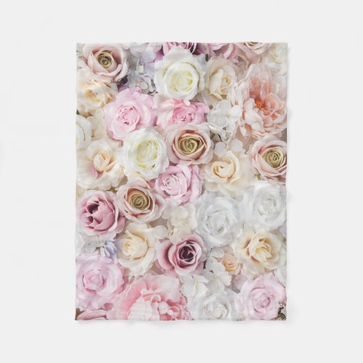 Flower Bouquet Fleece Deken (Voorkant)