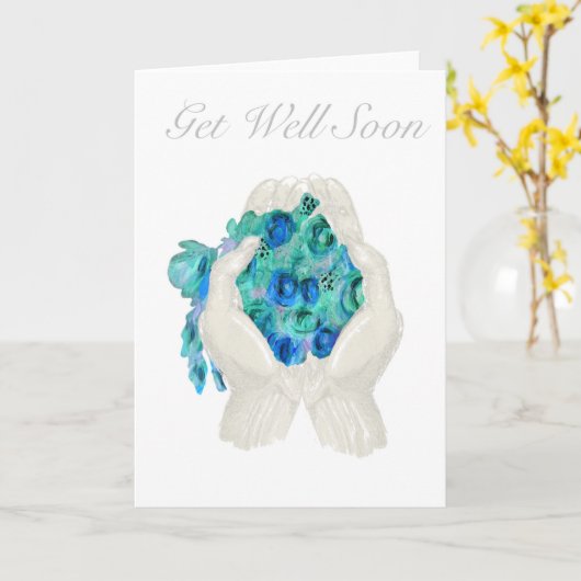 Flower Bouquet Get Well Card Kaart (Gele Bloem)
