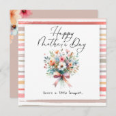 Flower bouquet Happy Mother’s Day Kaart (Voorkant / Achterkant)