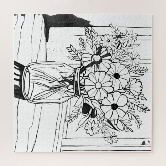 Flower Bouquet Legpuzzel (Horizontaal)