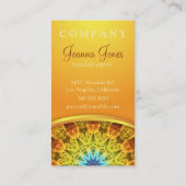 Flower Bouquet Mandala Visitekaartje (Achterkant)