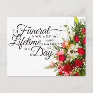 Flower bouquet script sympathie offerte voor begra briefkaart