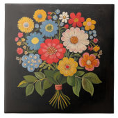 Flower Bouquet Tegeltje (Voorkant)