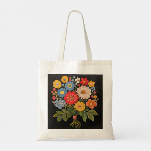 Flower Bouquet Tote Bag (Achterkant)
