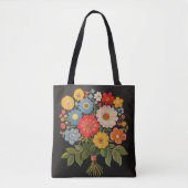 Flower Bouquet Tote Bag (Voorkant)
