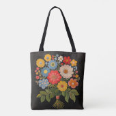 Flower Bouquet Tote Bag (Achterkant)