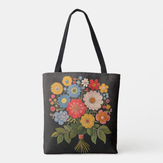 Flower Bouquet Tote Bag (Achterkant)