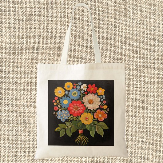 Flower Bouquet Tote Bag