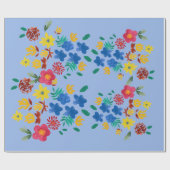 Flower bouquet wrapping paper cadeaupapier (Vlak)