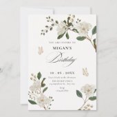 Flower branch birthday kaart (Voorkant)