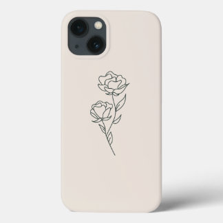 Flower Branch Outline Telefoonhoes Case-Mate iPhone Case