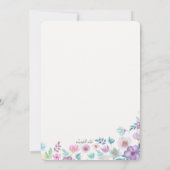 Flower Breeze Bat Mitzvah Uitnodiging (Achterkant)