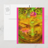 Flower Buddha Briefkaart (Voorkant / Achterkant)
