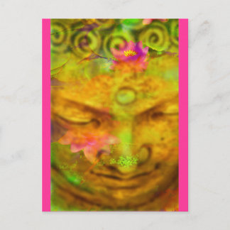 Flower Buddha Briefkaart