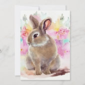 Flower Bunny Feestdagenkaart (Voorkant)