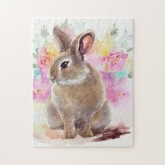 Flower Bunny Legpuzzel (Verticaal)
