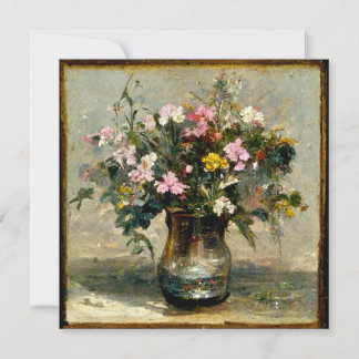 Flower Buque Oil Painting Still Life Kaart
