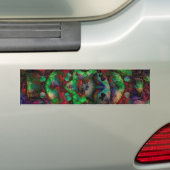 Flower Burst Abstract Bumpersticker (Op auto)