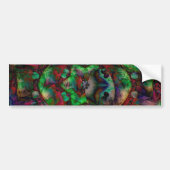  Flower Burst Abstract Bumpersticker (Voorkant)